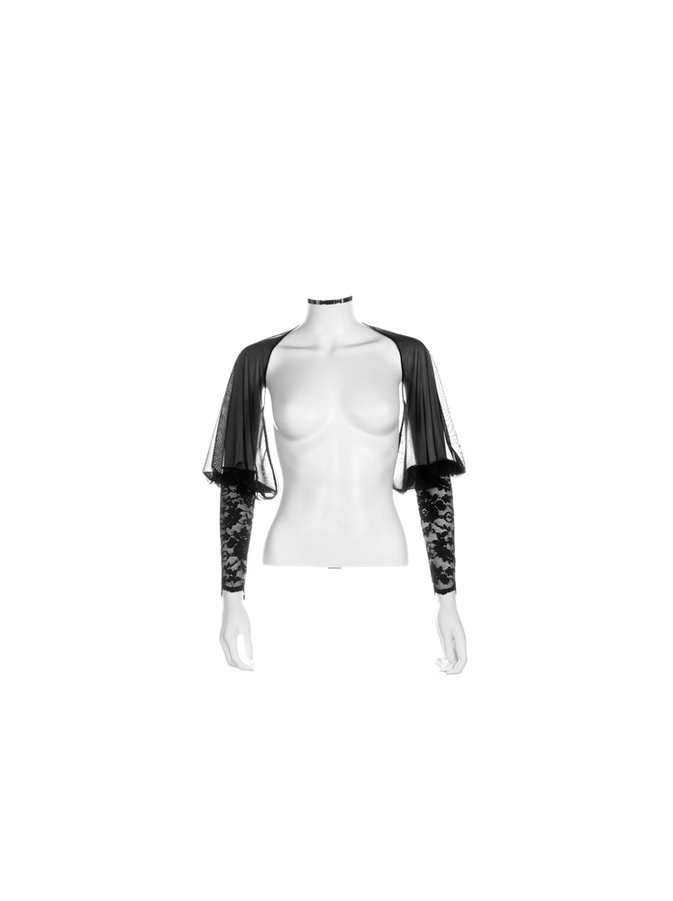 Chiffon Puff Long Lace Cuff - sleevzies